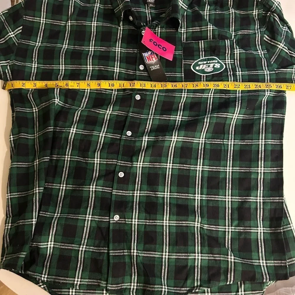 New York Jets / NFL / FOCO Flannel Shirt - NWT Mens Size 2XL, NWT